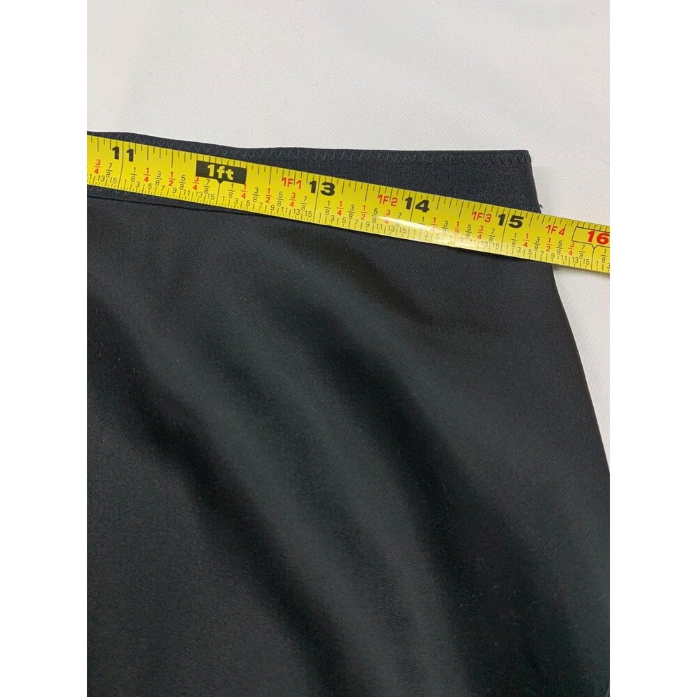 Victoria's Secret Satin Slip Skirt Size Medium Black Long Pull on Midi Long - Picture 4 of 6